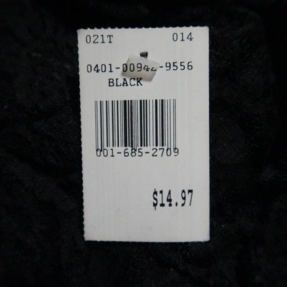 Prototype Black Lace Zip-Front Top - Large - Picture 6 of 8